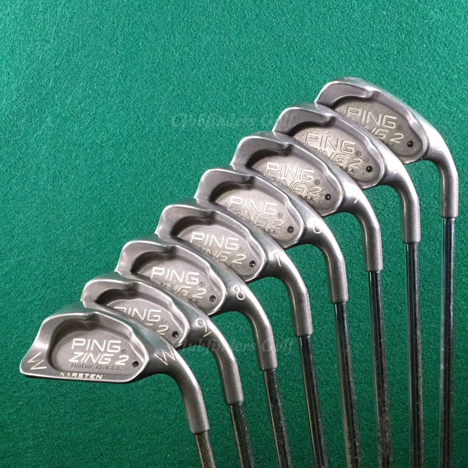 Ping Zing 2 Black Dot 3PW Iron Set Karsten JZ Steel Stiff eBay