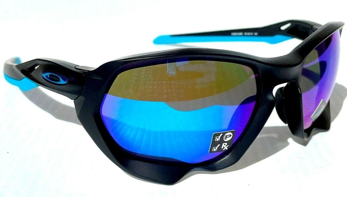 NEW Oakley PLAZMA Matte Black PRIZM POLARIZED Sapphire Blue NEW Oakley PLAZMA Matte Black PRIZM POLARIZED Sapphire Blue