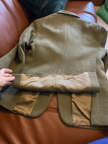 Pytchley Mears 40(14) Traditional Derby Tweed Hunt/ Show Jacket Green-orange Chk - Picture 11 of 15
