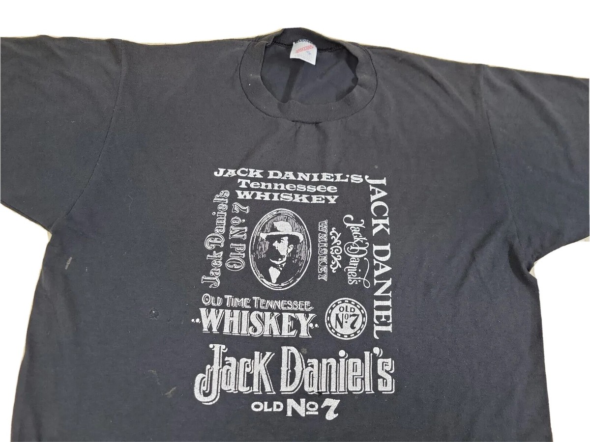 Vintage 80's Men's XL Jack Daniel's Tennessee Whiskey T Shirt