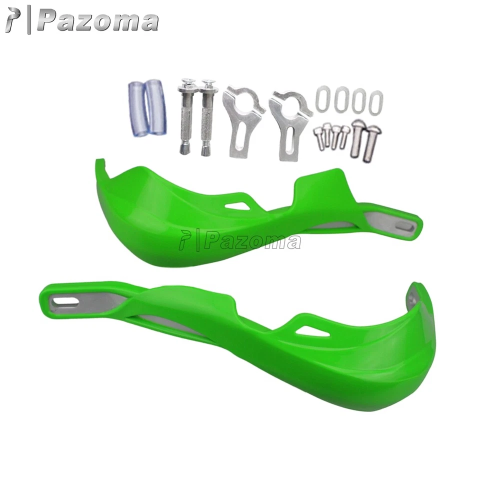 Protector de manos verde para Kawasaki KFX450R KFX400 KLX250 7/8" Foto 4 de 4