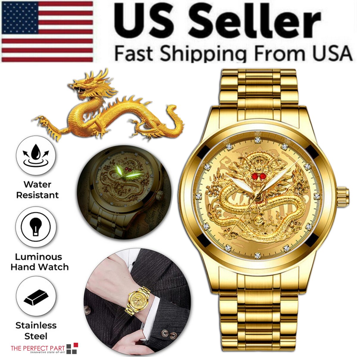 Business Gift Waterproof Gold Men