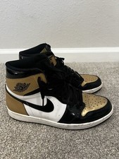 Size 11 - Air Jordan 1 Retro OG NRG High Gold Toe pre owned 