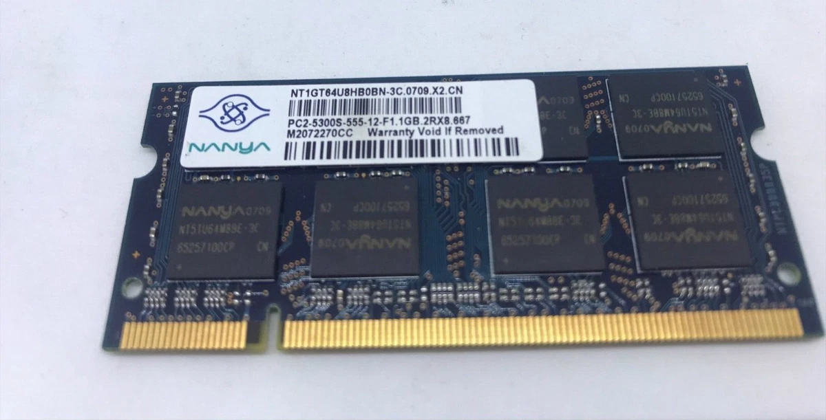 Компьютерная память (ОЗУ) Nanya PC2-5300 DDR2-667 1 модуль 1 ГБ