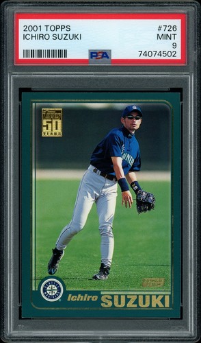 2001 Topps Baseball Complete Set - 790 Cards Including Ichiro Suzuki Rookie Card