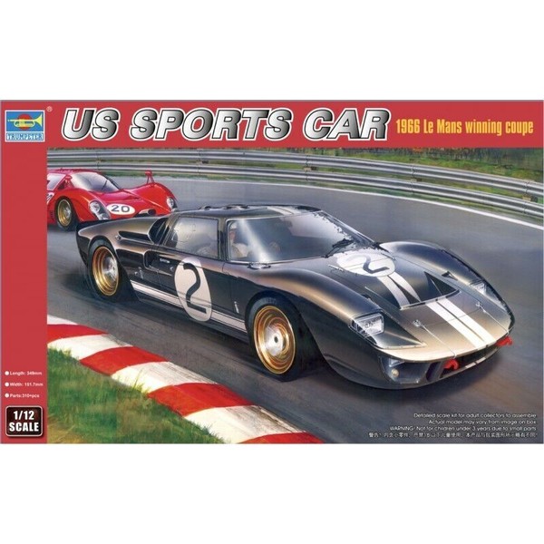1/12 フォード GT-40マグニファイア(トランペッター) 1966ルマン