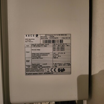 Wechselrichter Kaco Blueplanet 10.0 TL 3 mit 10J Garantie verlängerung(Rest 5J)