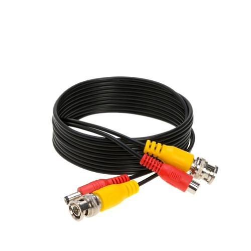 Premade Siamese Cable BNC DC Power /Video Wire 20AWG CCTV Black 10ft -100ft LOT - Picture 11 of 18