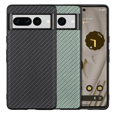 TPU Hülle für Google Pixel 7 PRO Carbon Fiber Texture Optik Schutz Backcover