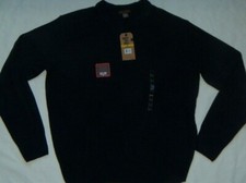 New Mens DOCKERS Extra Soft Fine Gauge Windowpane Silhouette Sweater Size M