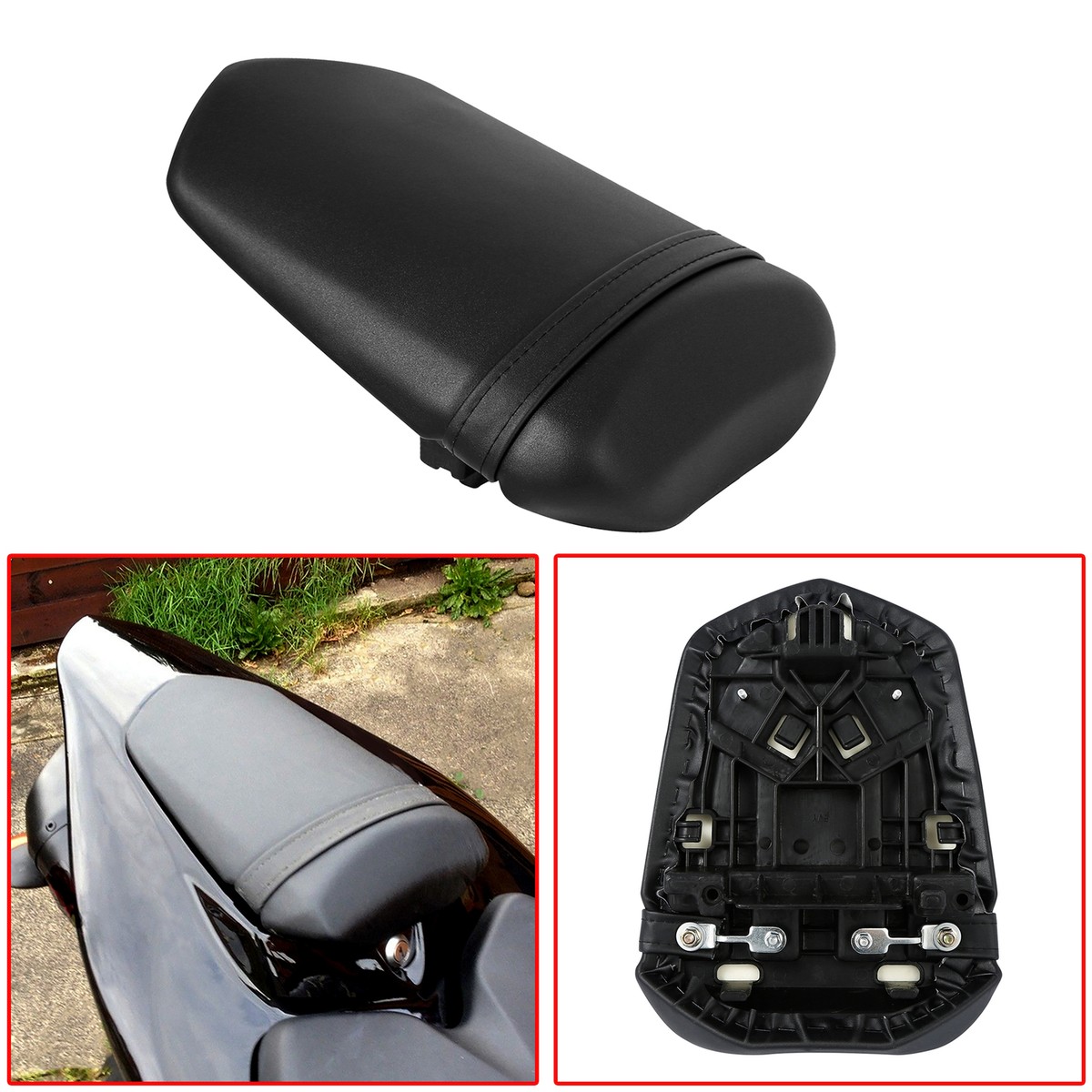 S BK Rear Passenger Seat Fit For Yamaha YZF R1 YZF-R1 2004 2005