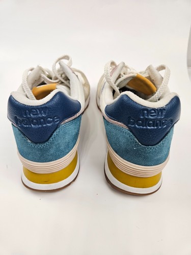 New Balance 574 Rugged Natural Indigo Teal Sneakers ML574DHL Size 10 womans - Picture 2 of 10
