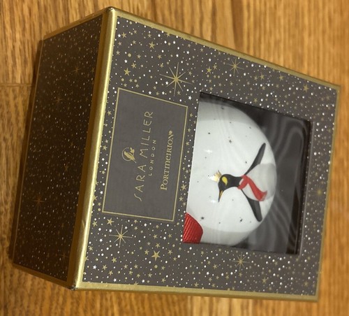 Sara Miller London for Portmeirion Christmas Penguin Single with Scarf Bauble - Picture 10 of 14