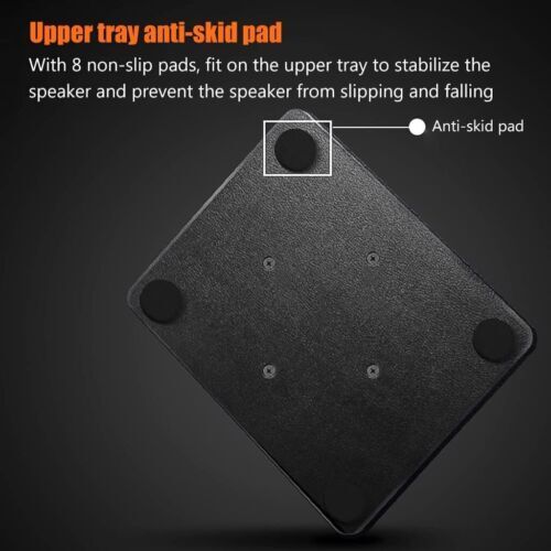 2x Wooden Speaker Stands Loudspeaker Home Cinema Theatre Surround-sound - Picture 6 of 12