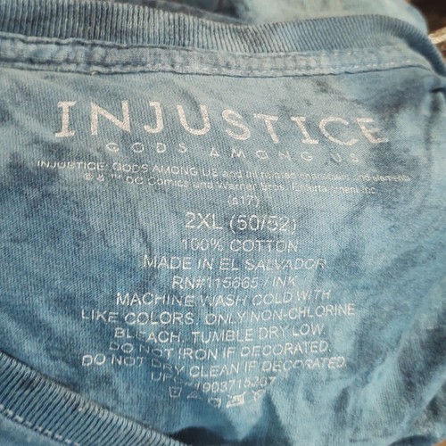 2XL DC Comics Injustice Joker T-Shirt Mens Tie Dye All Over Print - Picture 4 of 4