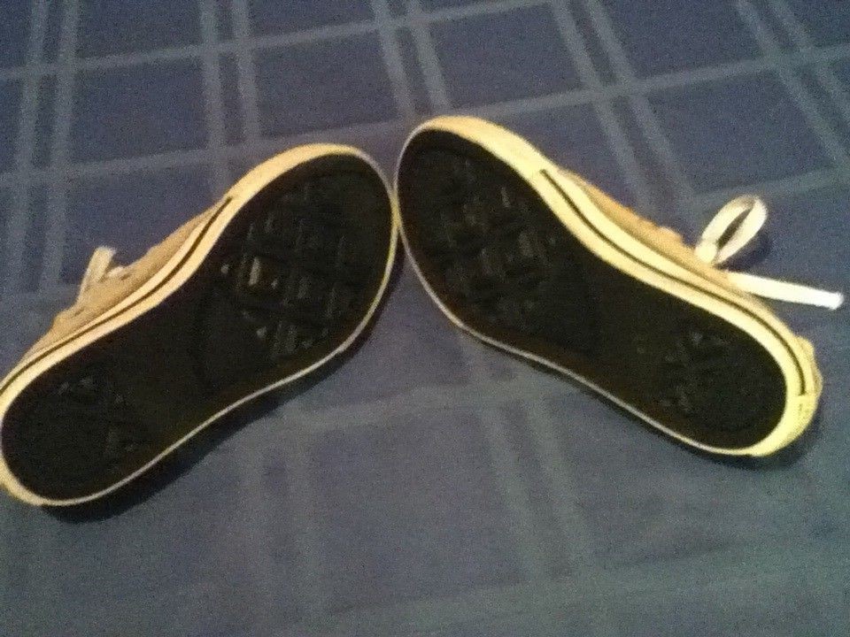 Converse All Star shoes Size 12.5 gray sneakers tennis lace ruffled tongue girls thumbnail 8