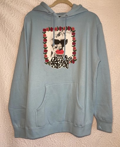 Obey Worldwide Propaganda OBEY Smoke Show Sweatshirt light blue Medium - Picture 9 of 14