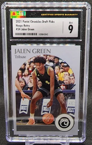 JALEN GREEN RC 2021 PANINI CHRONICLES DRAFT PICKS HOOPS RETRO CSG 9