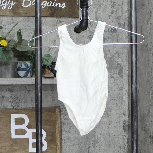 Vintage 6-Pack USA Made Toddler Girls Lined Romper Leotard White 4T - Picture 2 of 6