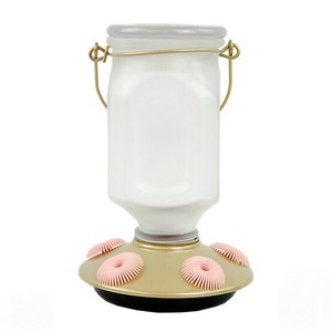 Perky Pet Sun Kissed Top Fill Glass Hummingbird Feeder 22 Oz Ebay