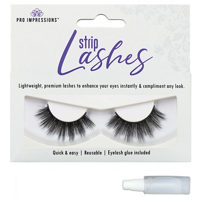 Pro Impressions - Premium 3D Silk Volume Strip Lashes - SL044 (False Eyelashes)