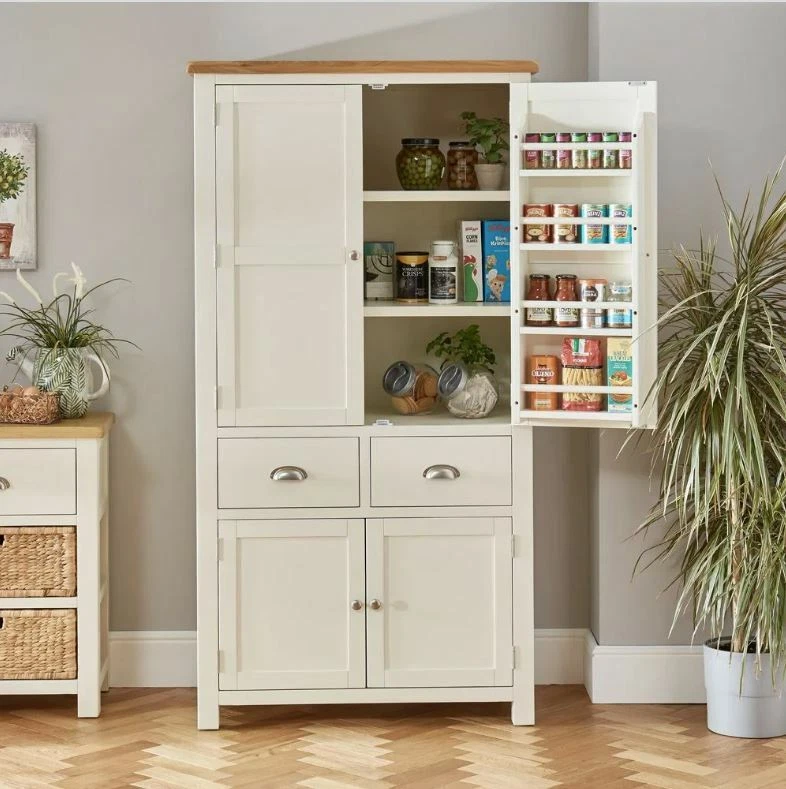 Cotswold Cream Painted Double Kitchen Larder Pantry Cupboard WT49