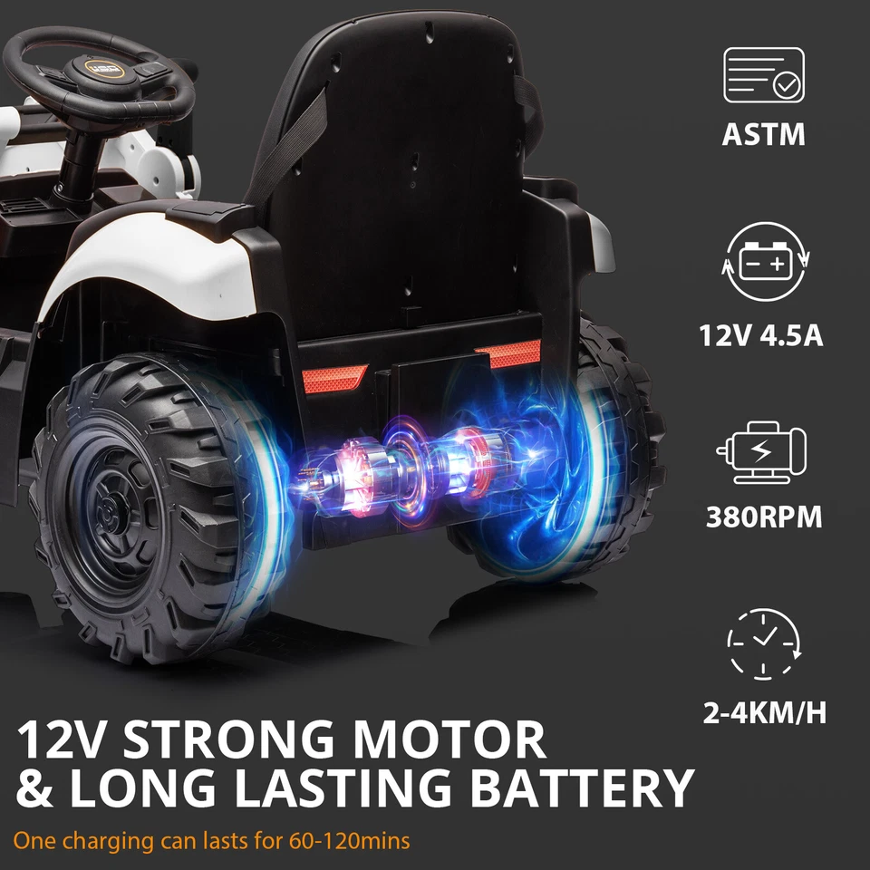 Excavadora 4 en 1 JCB 12V niños paseo en coche juguete cuatro formas transformables Foto 4 de 4