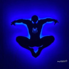 New The Spider-Man LED Night Light Wireless Wall Lamp Atmosphere Kid Room Gifts