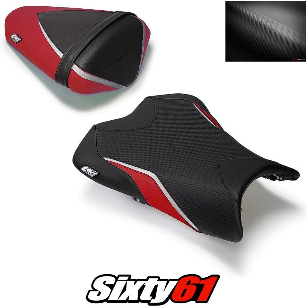 Kawasaki ZX6R Seat Cover 2009 2010 2011 2012 Front Rear Black Red