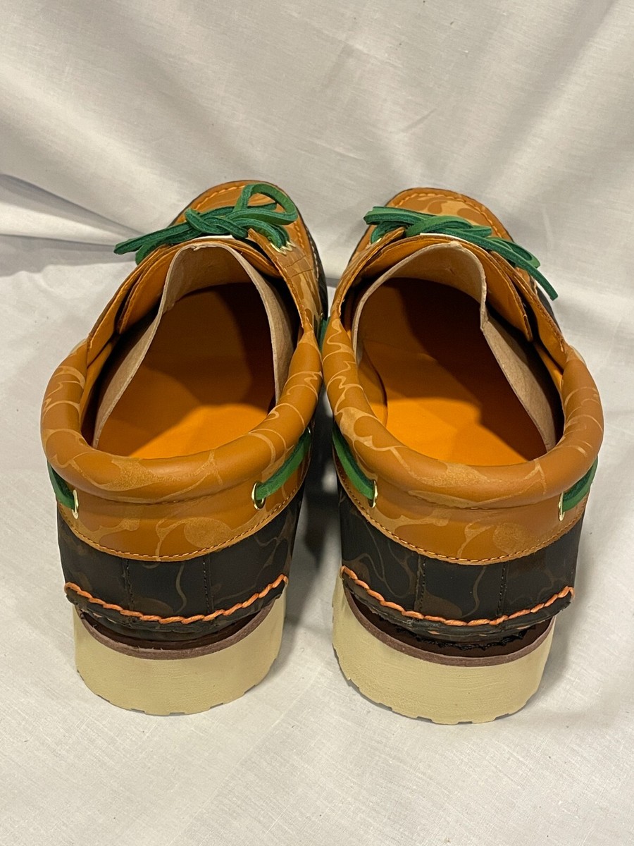 Timberland x Bape Hand Sewn Boat Shoes Mens 13 Wheat Nubuck