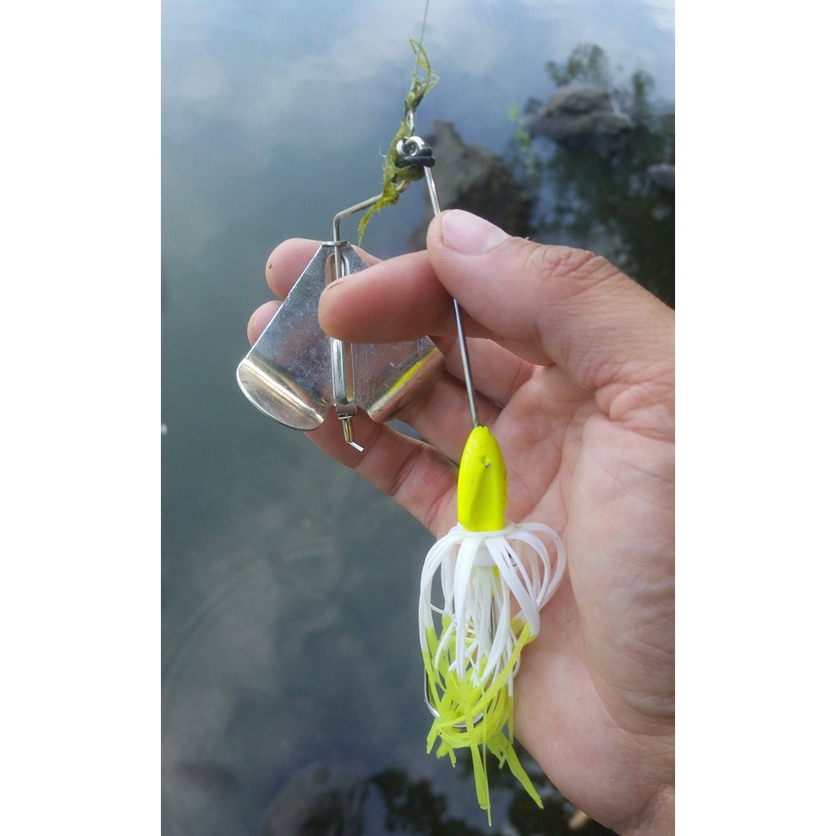 Booyah Baits 1/2 oz Buzzbait - Snow White Shad - Image 2