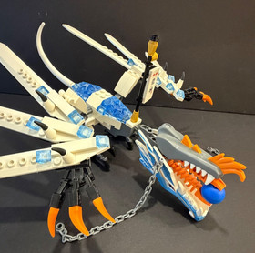 Rare Complete LEGO Ninjago Ice Dragon Attack 2260  Manual Box Minifigures Zane