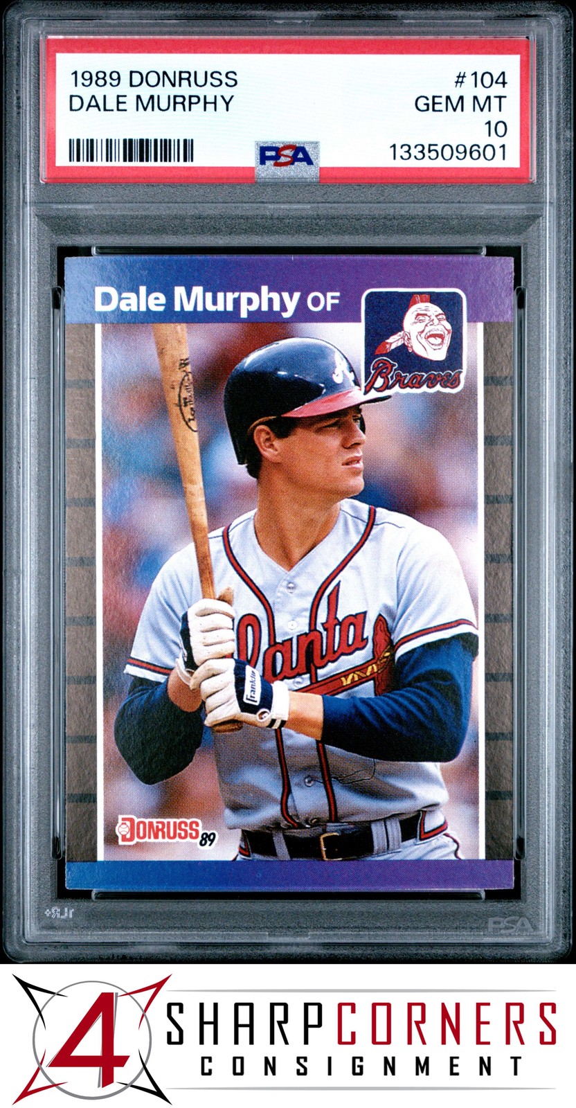 1989 DONRUSS #104 DALE MURPHY BRAVES PSA 10
