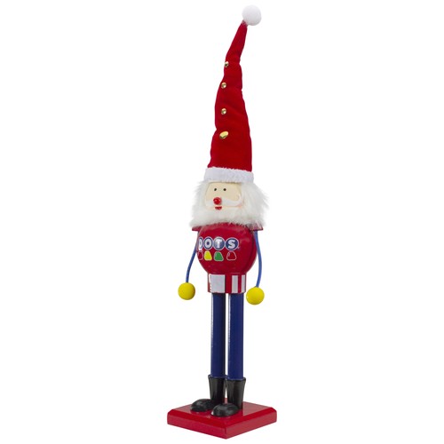 Northlight 16.75" Red Blue Dots Wood Christmas Nutcracker Figure - Picture 5 of 5