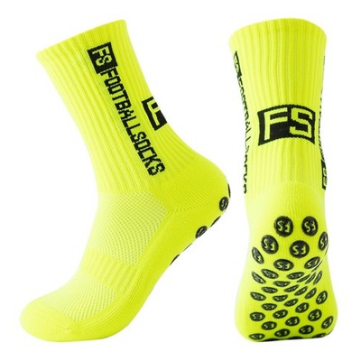 6 Paare FS FootballSocks Anti-Rutsch Grip Socken Fußball Fitness 39-46 Bewegung