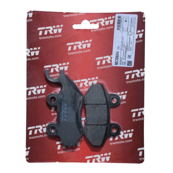 TRW Bremsbelag Organisch (FüR: SYM Jet4 50 (Euro 3) Lxmad - 4 Takt 10-17 Vorne )-image