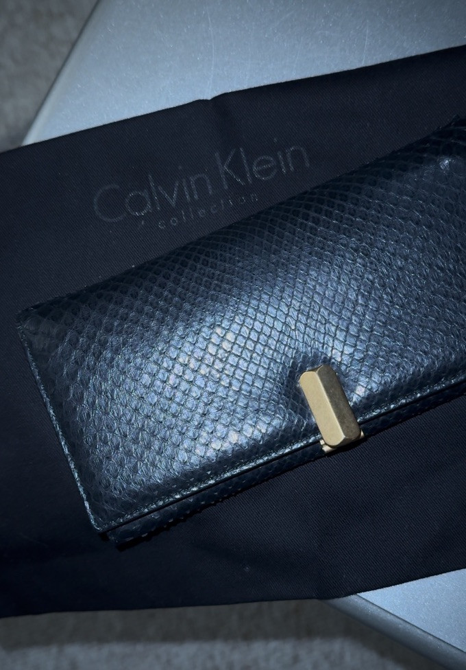 RARE Calvin Klein Collection Genuine Python Wallet - image 21