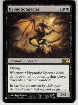 Hypnotic Specter 100 Rare Magic 2010 (M10) Magic: The Gathering Near Mint