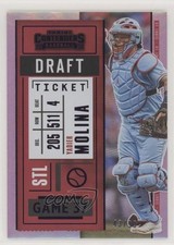 2020 Panini Contenders Draft Ticket Purple 43/99 Yadier Molina #14 04br