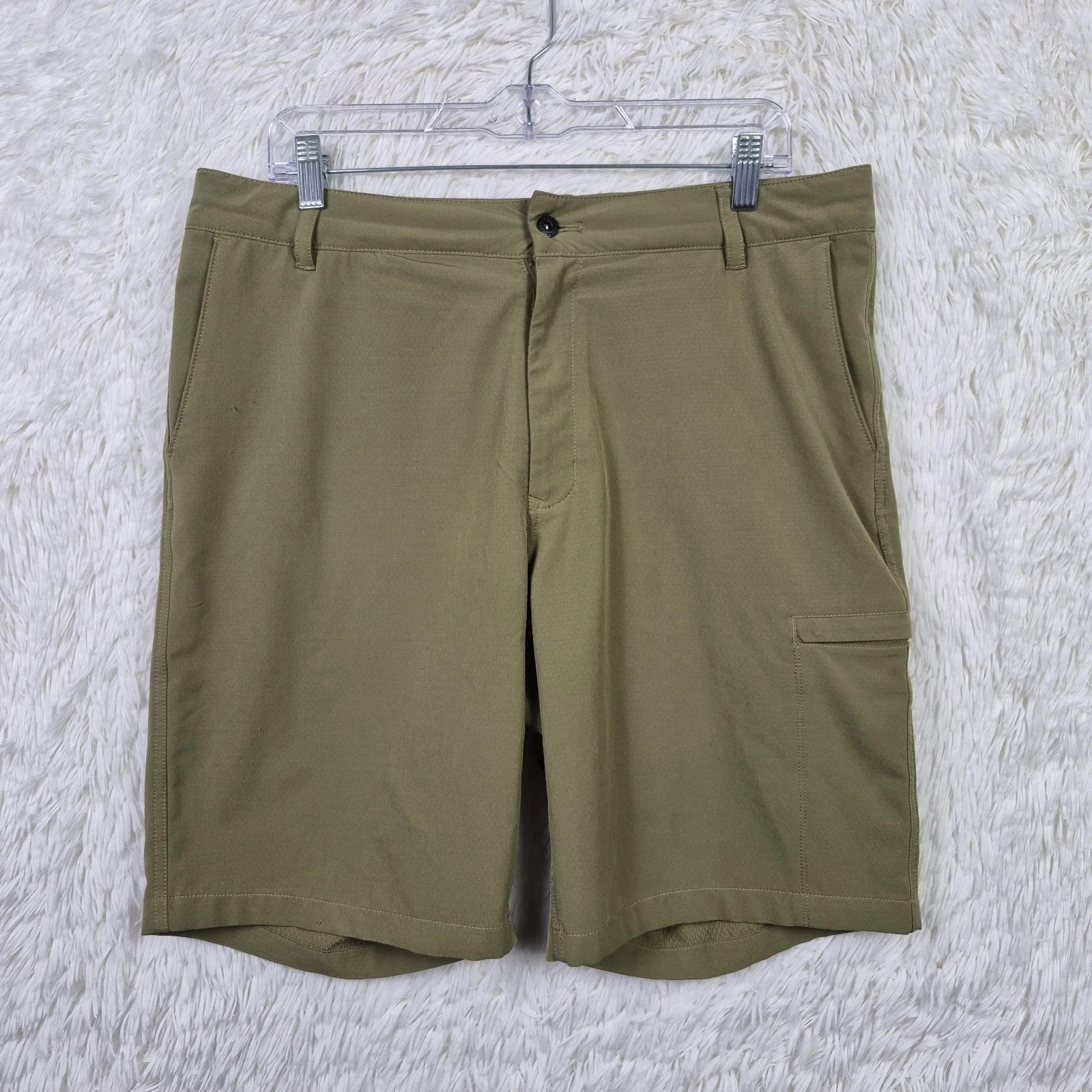 The North Face Rolling Sun Hybrid FlashDry Short Mens 34 Olive Green Outdoor