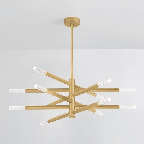 Corbett Lighting 501-42 Strasbourg 42"W LED Abstract Chandelier - Brass - Picture 6 of 9