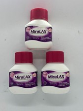 MiraLax Laxative Powder Unflavored 3 x 4.1z, Exp 9/2027, FREE SHIPPING