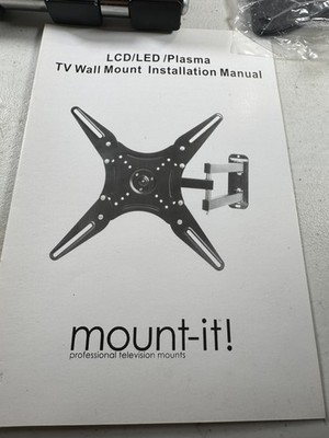Mount-It! MI-2065L TV Wall Mount Bracket   Articulating, VESA 75 400mm, Open Box