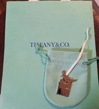 Latest Good condition Tiffany shopper pouch with charm set