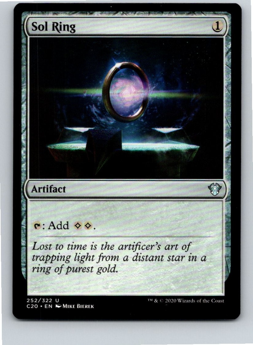 Magic the Gathering Sol Ring Commander 2020 MTG Free Shipping!