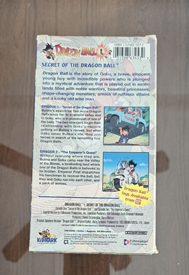 Dragon Ball 1 Secret of the Dragon Ball VHS 31398634539| eBay