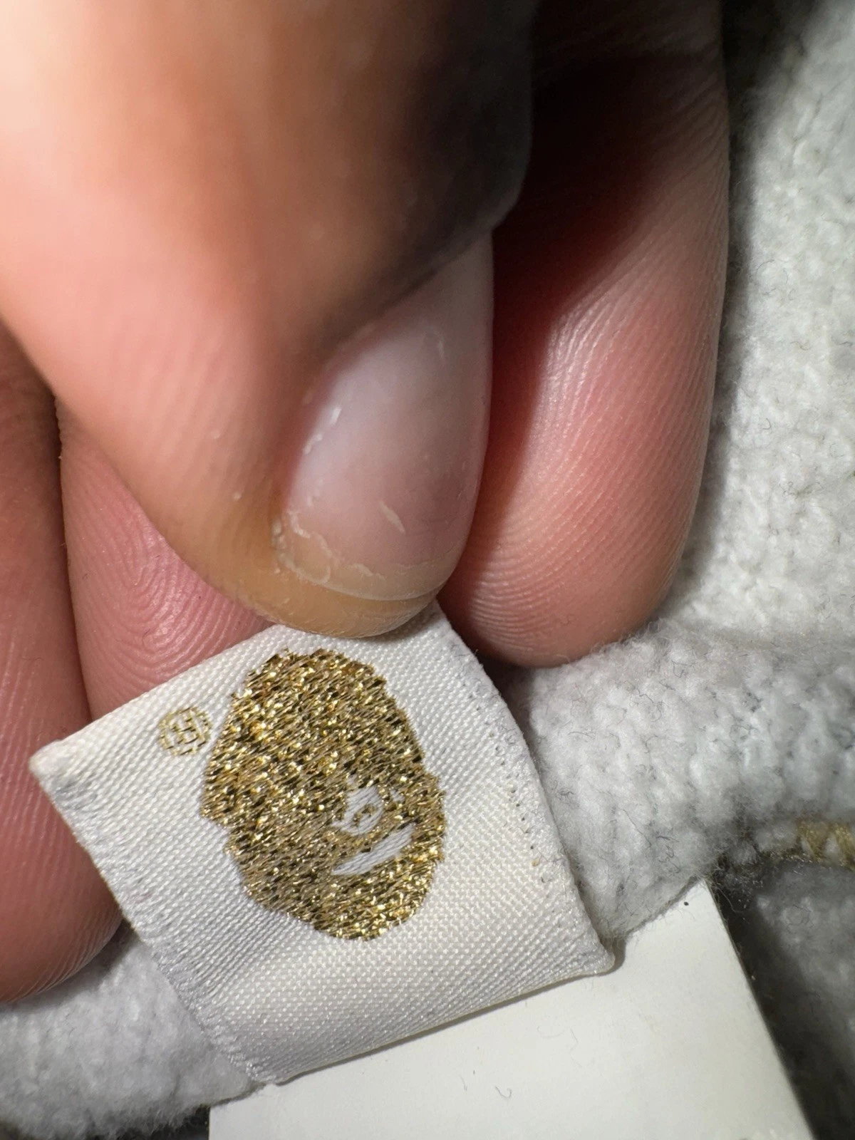 A BATHING APE (BAPE) RARA felpa con cappuccio 3M Bape A Bathing Ape full zip squalo gialla mimetica taglia XL