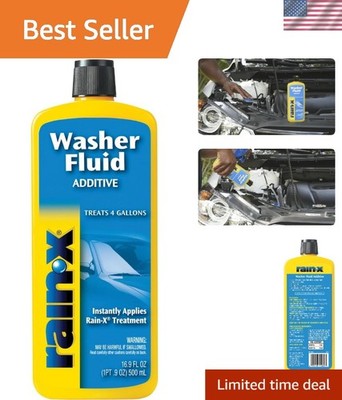 Water Beading Washer Fluid Additive 16.9 fl oz - Experience Crystal Clear Vision