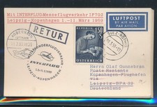 7118) DDR, IF Messe-LP Leipzig-Copenhagen 3/59, So-Kte from Austria