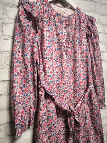Bonpoint Long sleeve cotton dress with floral print for girl 14 years old - Picture 2 of 20